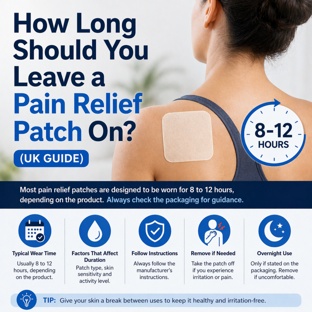 how-long-to-leave-pain-relief-patch-on