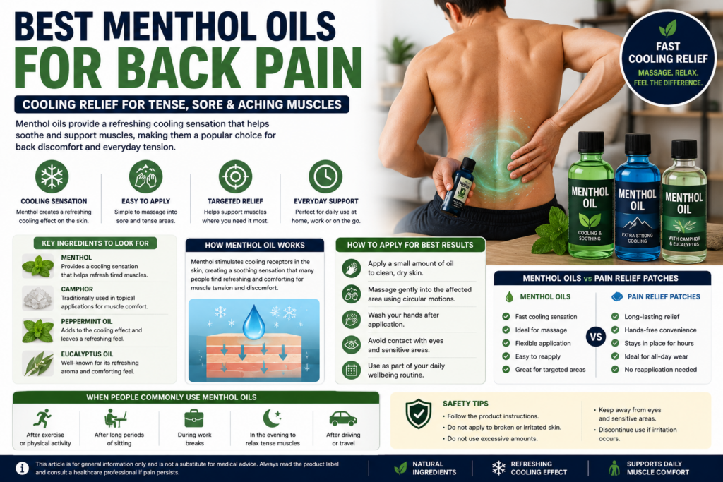 best menthol oils for back pain