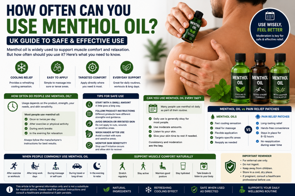 How Often Can You Use Menthol Oil? (UK Guide) 5 how-often-can-you-use-menthol-oil