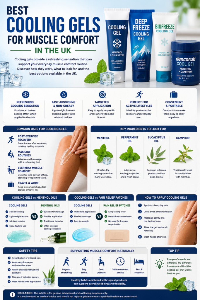 best cooling gels for muscle comfort uk